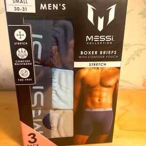 Messi Collection Underwear Mens XL 32-34 Stretch 3 Boxers Briefs NEW IN BOX